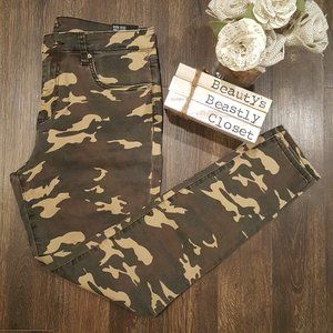 Kut from Kloth Camo High Rise Skinny Ankle Jeans 8